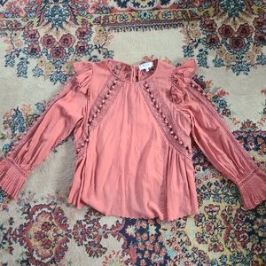 Sea New York Esther Pom Pom Blouse NWOT